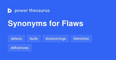 FLAW Synonyms: 130 Similar and Opposite Words .